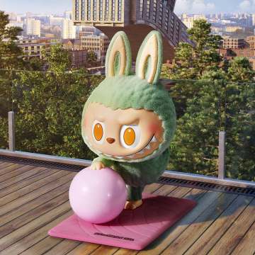 Labubu The Monsters - Lazy Yoga