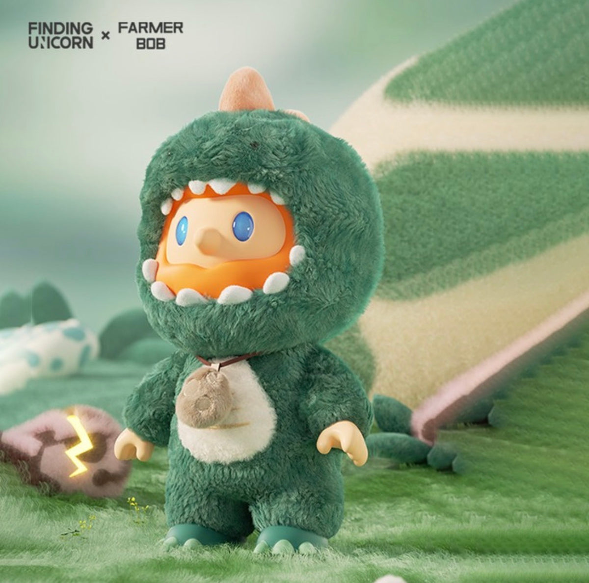 FARMER BOB Furry Rex Dino Bob