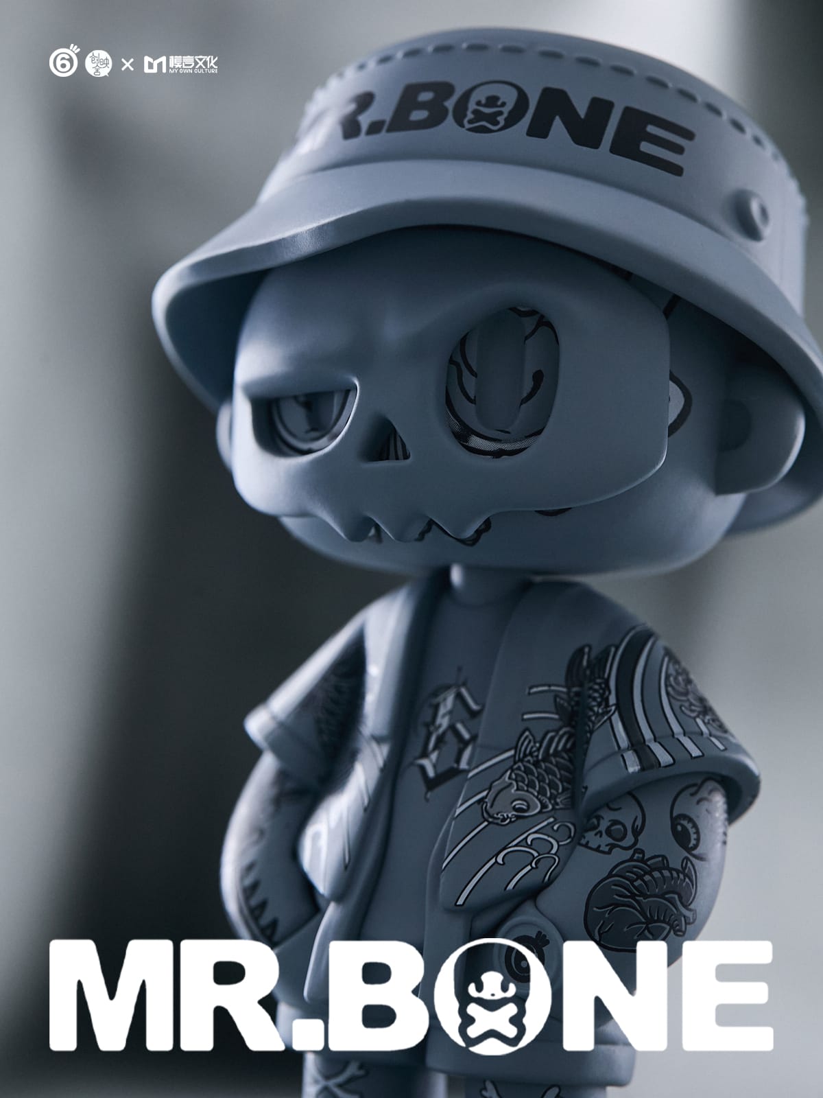 Mr. Bone Tattoo Greyscale