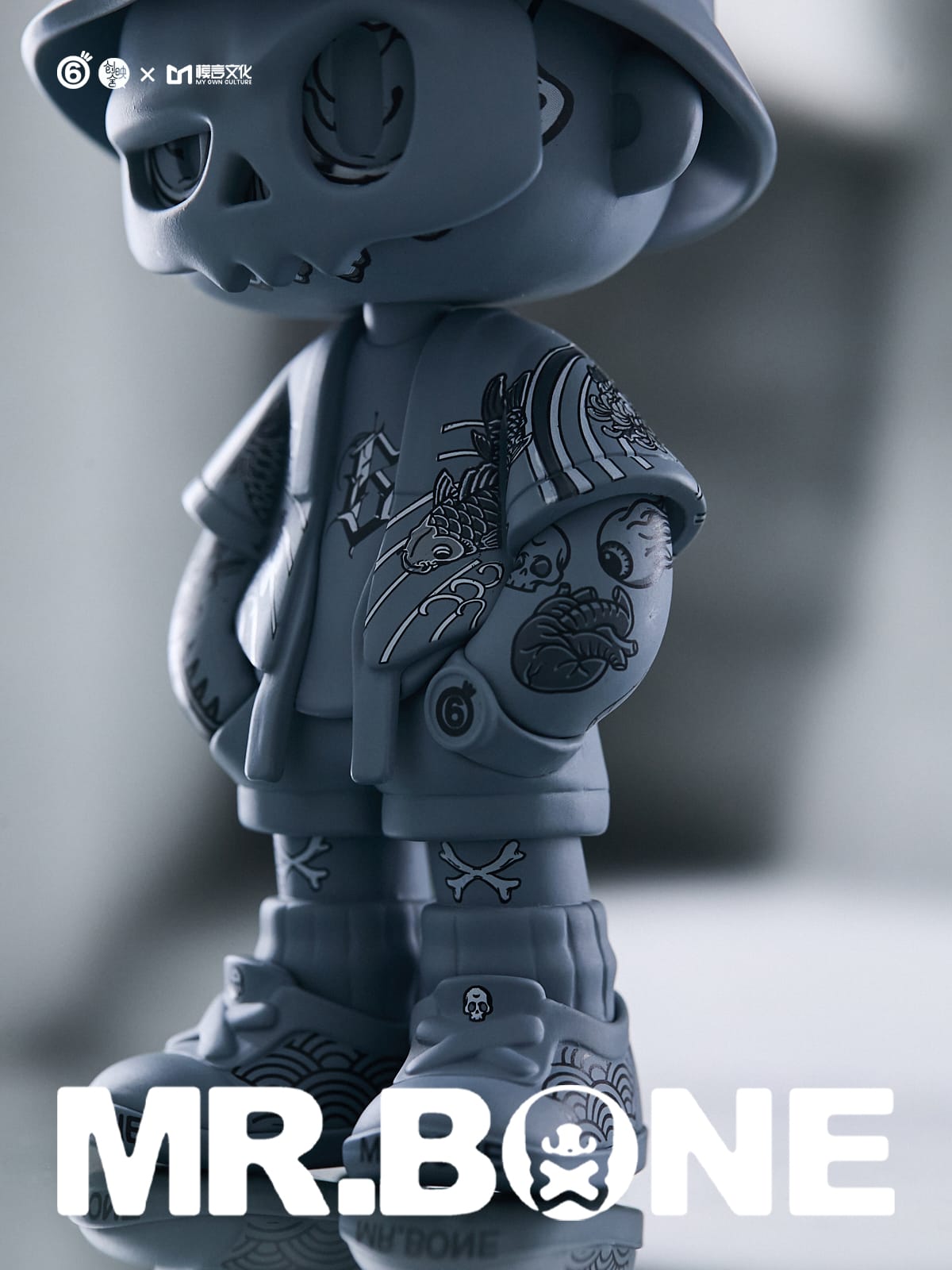 Mr. Bone Tattoo Greyscale