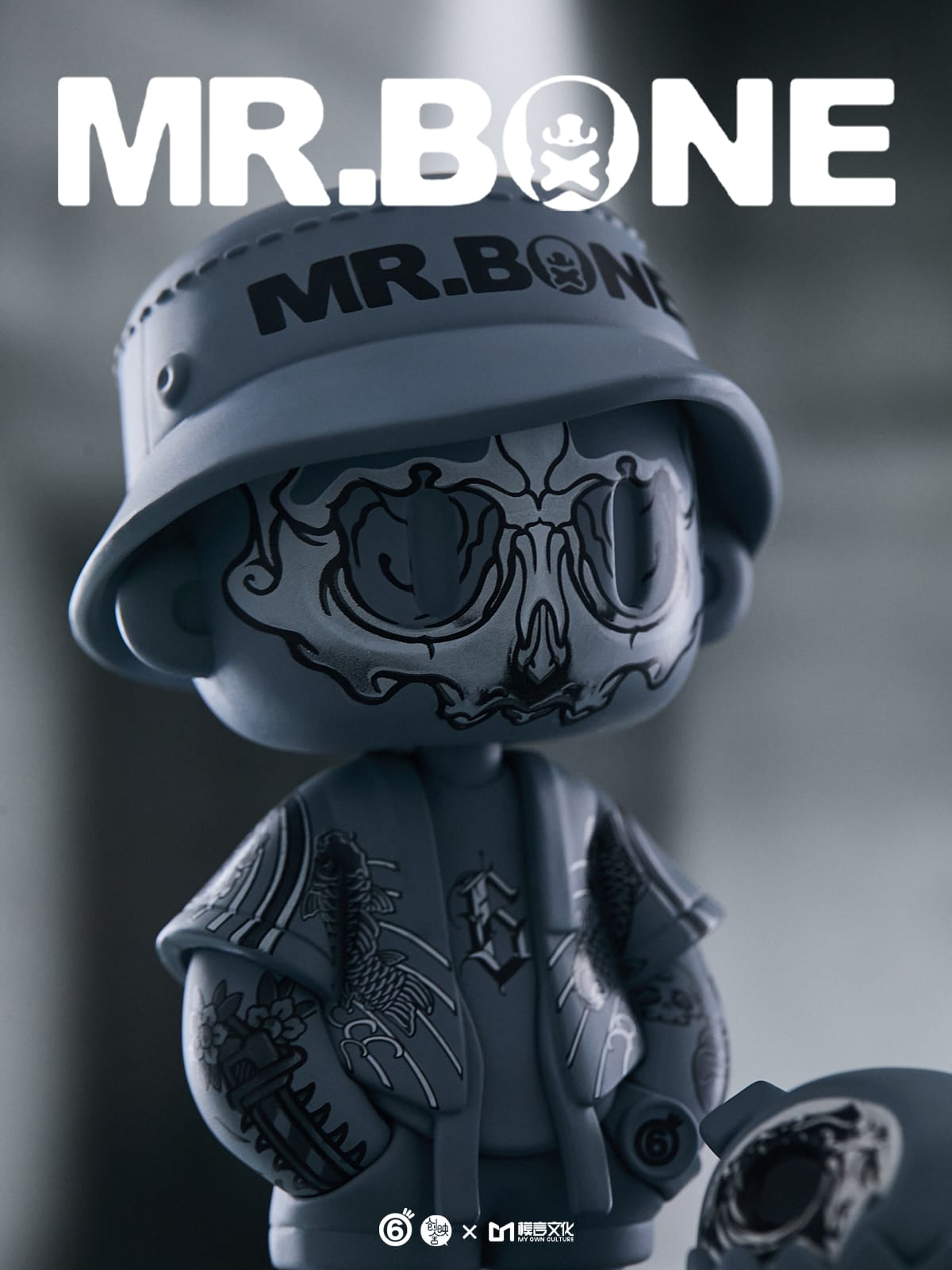 Mr. Bone Tattoo Greyscale