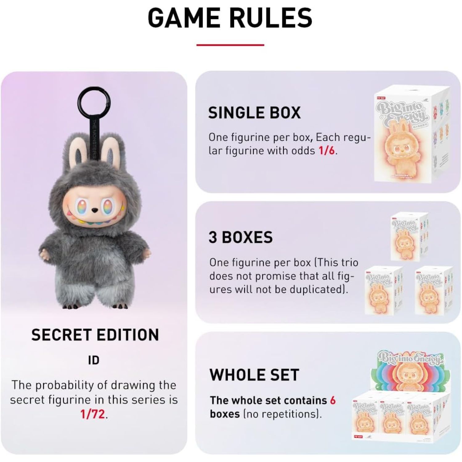 THE MONSTERS Big into Energy Series-Vinyl Plush Pendant Blind Box