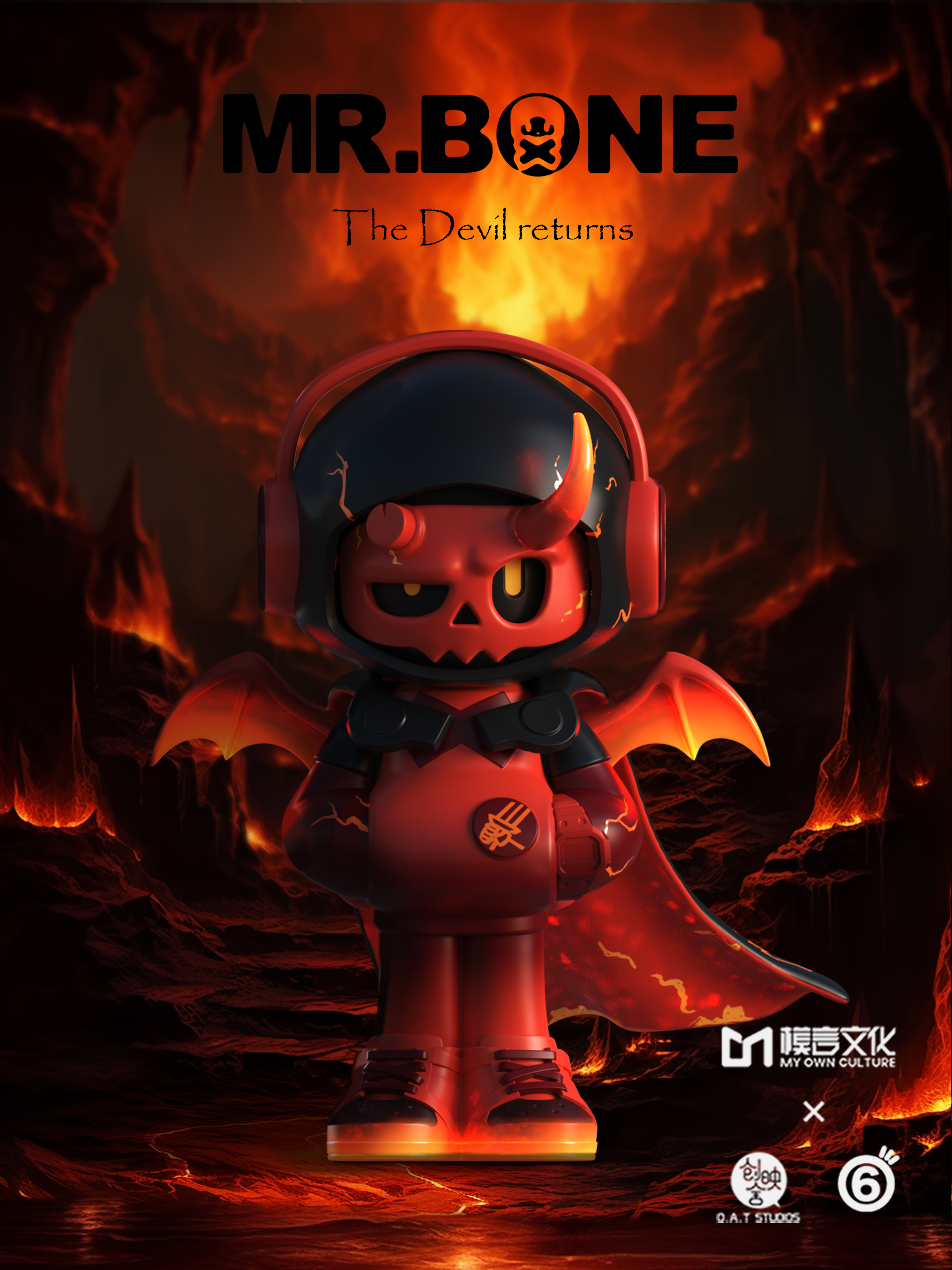 MR BONE - Mini Special Edition - The Devil Returns Red