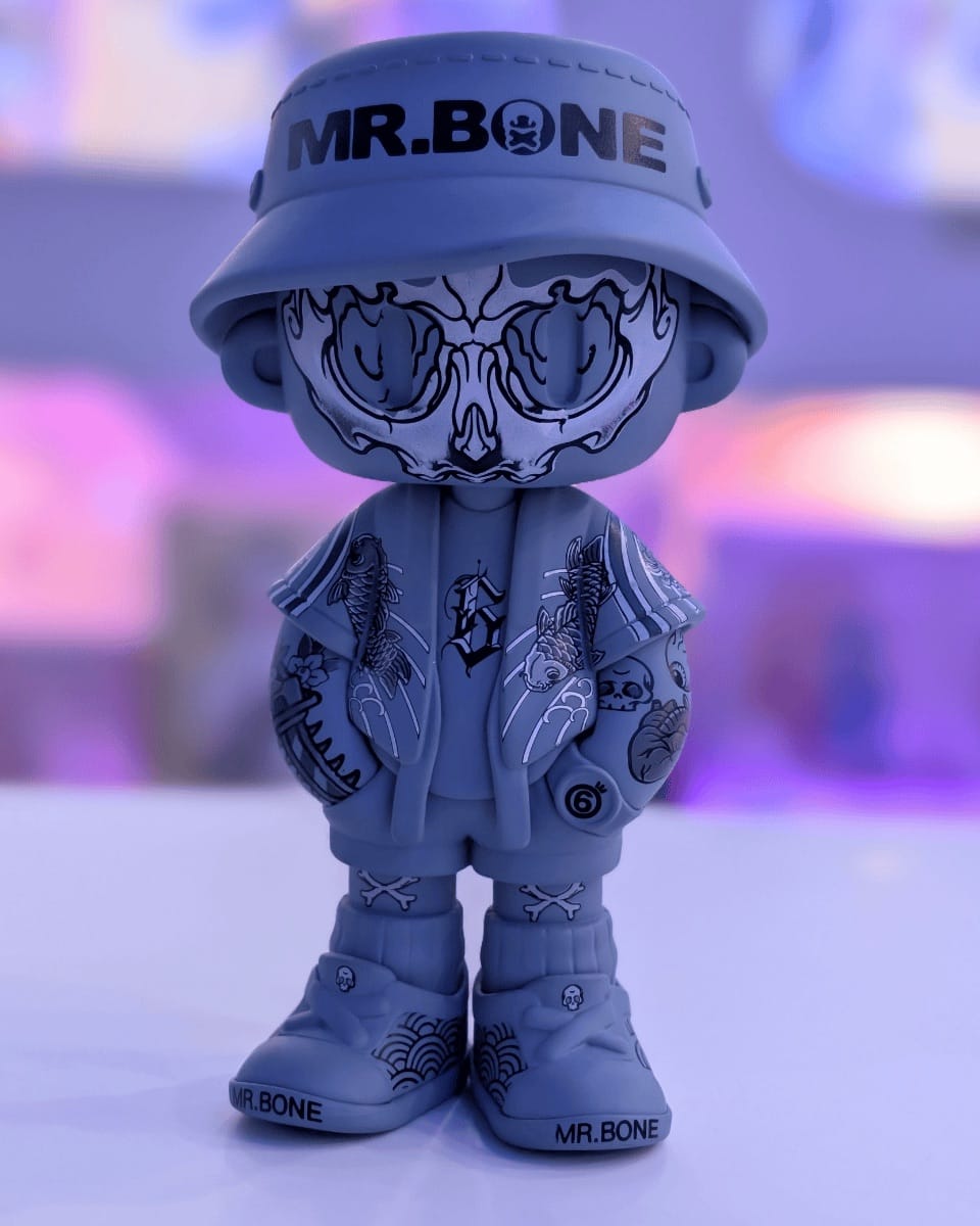Mr. Bone Tattoo Greyscale