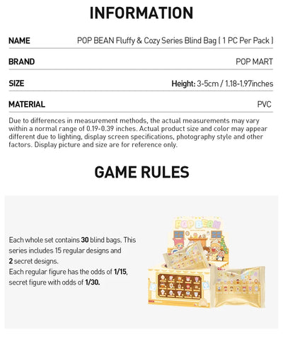 POP BEAN Fluffy & Cozy Series Blind Bag
